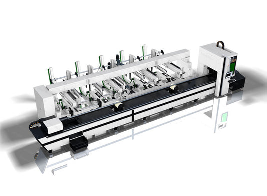 Auto loading metal tube fiber laser cutting machine