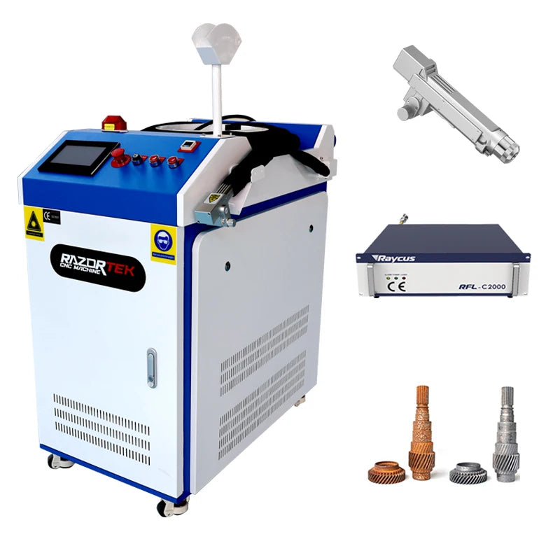 1000W 1500W 2000W 3000W Fiber Laser Cleaning Machine Mold Rust Removal Machine For Cleaning Rusty Metal Oxide Layer