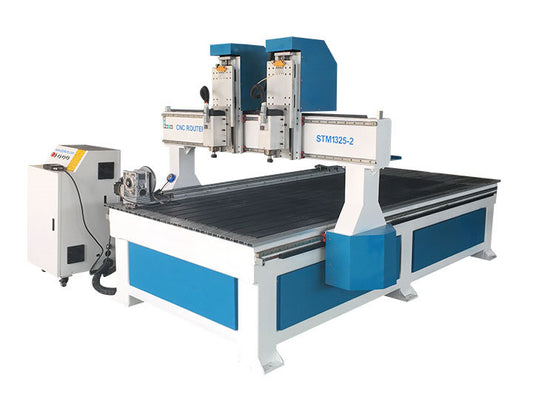 Dual Spindles Wood CNC Machine With 4x8 Table Size For Sale