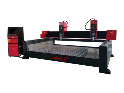 Industrial 3D Stone CNC Machine With Dual Spindles For Sale