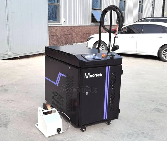 3 in 1 Two Heads Fiber Laser Cleaning Machine 2000w 1500w Continuous Laser Rust Removal