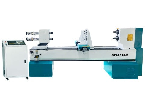 Dual-Spindle Automatic CNC Wood Lathe For Baseball Bats