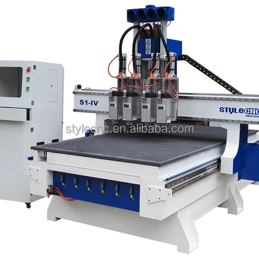 4x8 CNC Router Table for Commercial Use  woodworking with multi-spindles