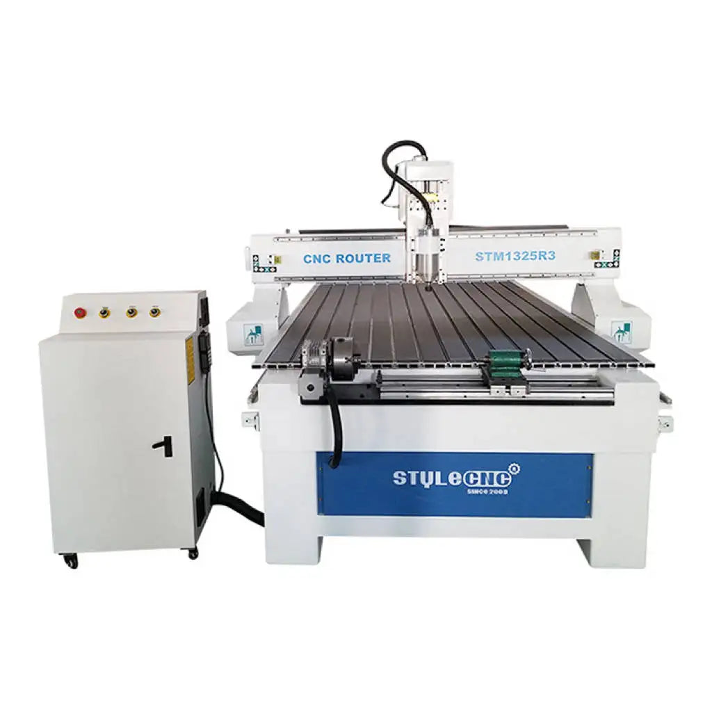 4 Axis CNC Router 1325 with 4x8 Rotary cutting for door kitchen cabinet furniture making