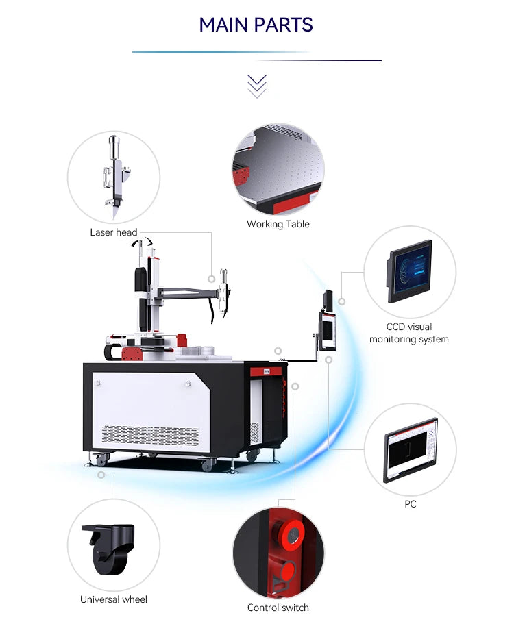 automatic CNC high-frequency welding machine Lithium battery carbon steel sheet laser welding machine price