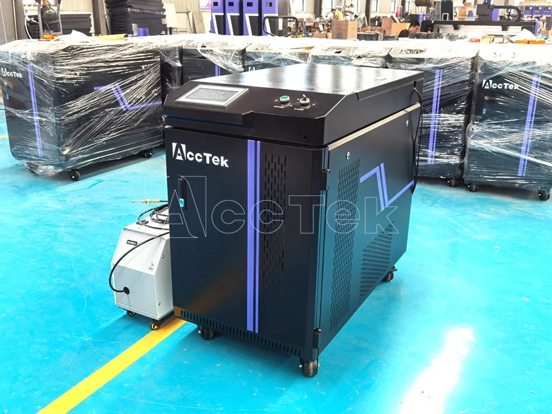 Good Cleaning Effect 2000w Fiber Laser Cleaner Machine Cleaning Car body, 3 in 1 Laser Welding 5mm Steel