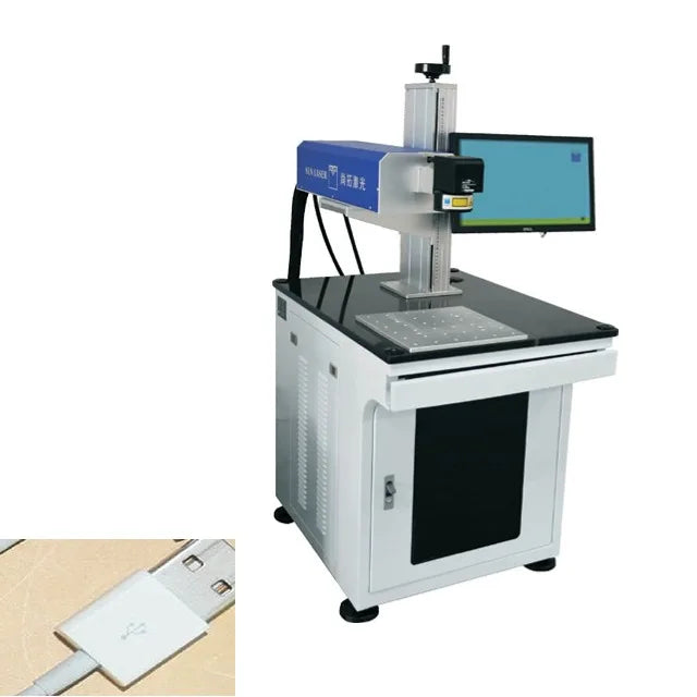 Uv Laser Engraving  Laser Marking Machine Uv Engraving Machine 30W With Rotary Galvo Laser Engraving Machine