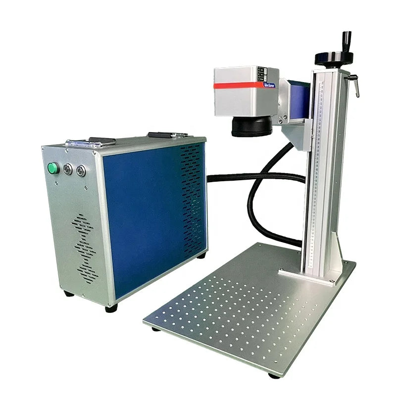 High Precision Fiber Laser Marking Machine / Advertising Industry Mini Split Fiber Laser Metal Marking Machine