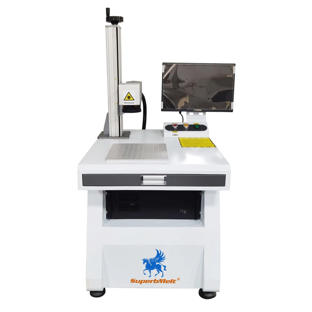 SuperbMelt 20-50W Industrial Desktop Gold Silver Metal Jewellery Laser Marking Machine