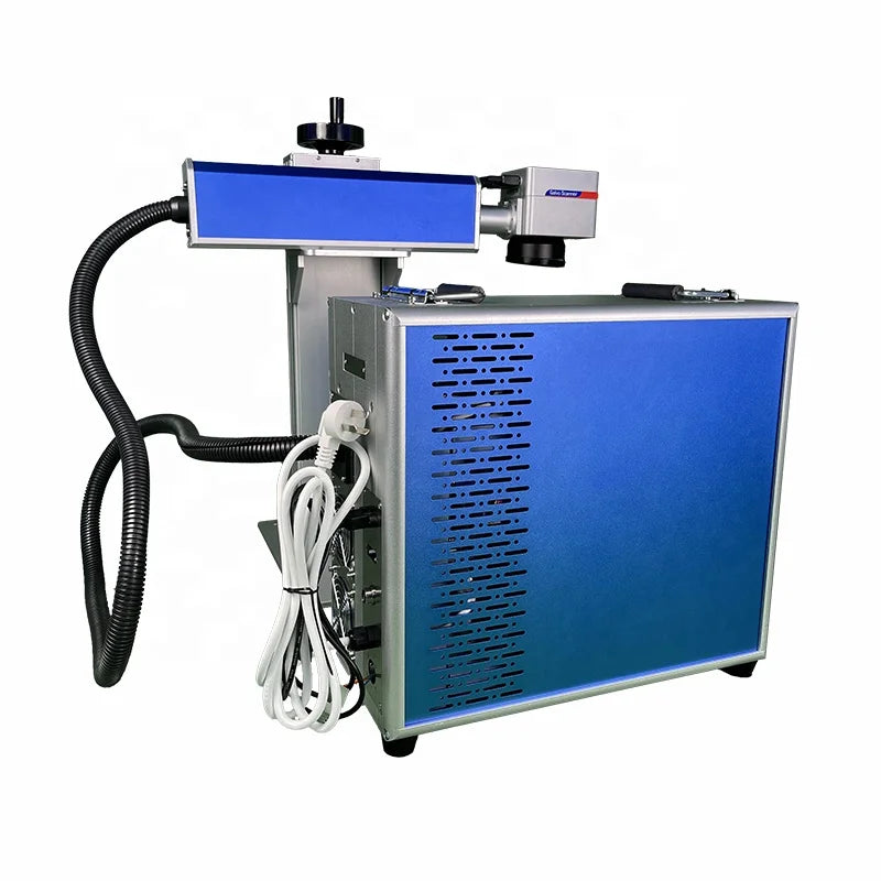 High Precision Fiber Laser Marking Machine / Advertising Industry Mini Split Fiber Laser Metal Marking Machine