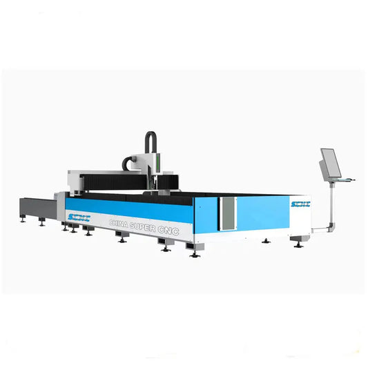 Supercnc 3kw 6kw 12kw Metal Sheet Carbon Steel Stainless Steel Cutting Fiber Laser Cutting Machine With Exchange Platform