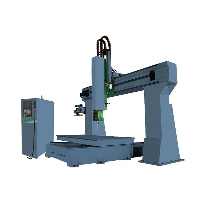 High precision 3d woodworking 5 axis atc cnc router milling machine for wood