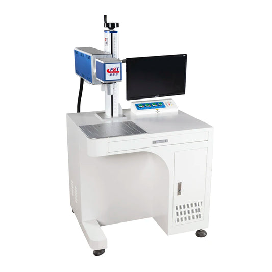 Portable desktop RF laser marker 20W 30W 50W 60W galvo co2 laser marking machine for pet bottles leather wood co2