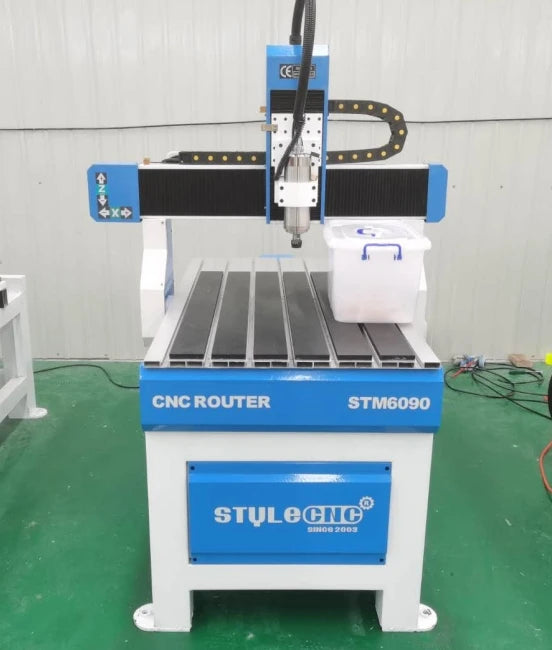 Hobby CNC Router STM6090 with 4th Rotary Axis for Aluminum, Wood, MDF