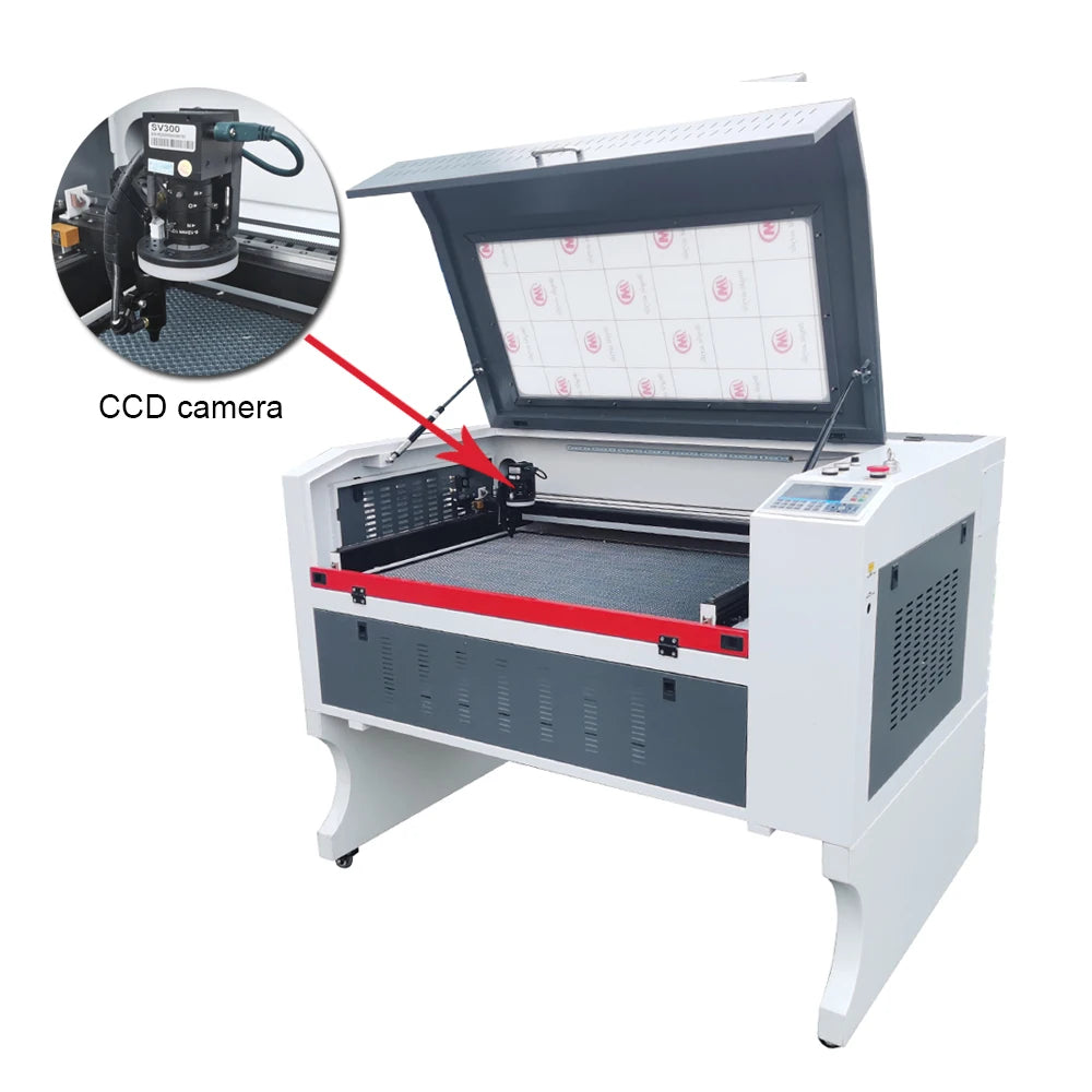 hot selling laser cutter 100w co2 laser engraving machine 6090 CCD camera laser cutting machine for wood acrylic KT plate