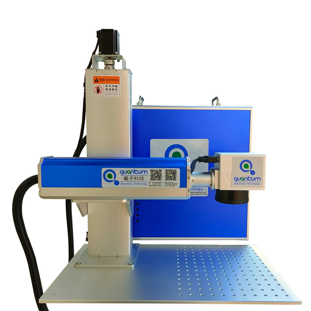 JPT 100W 120W 200W 2.5D split fiber laser marking machine for metal products