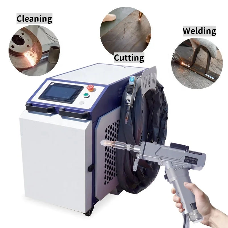 3000W Handheld Optical Fiber Laser Welding Machine Spot Welder for Aluminum Mold & Laser Repair Portable RAYCUS Laser Welders