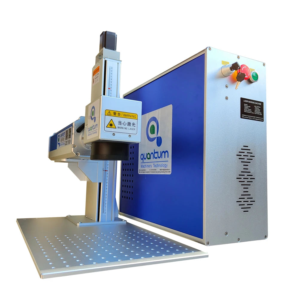 JPT 100W 120W 200W 2.5D split fiber laser marking machine for metal products