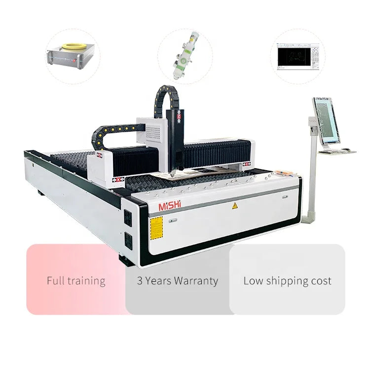 MISHI Fiber Laser 1000w 3000w fiber laser cutting machine sheet metal