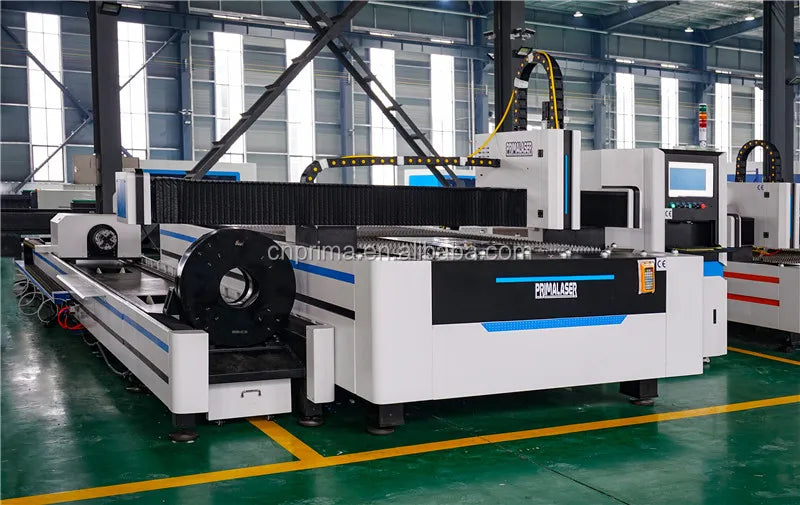 square tube & round tube cut 1500*3000mm fiber laser cutting machine with Rotary axis