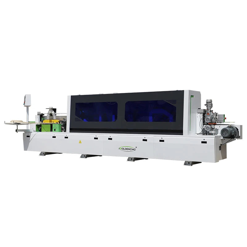 Automatic 8 Function PVC MDF Wood Edge Banding Machine Pre-milling Corner Trimming Grooving Edge Bander Machinery