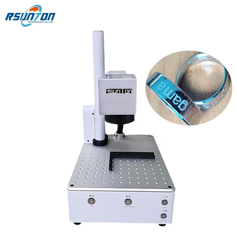 Mini High-Performance PCB laser marking machine for led lights bulbs with 20W 30W Fiber led bulb laser marking machine