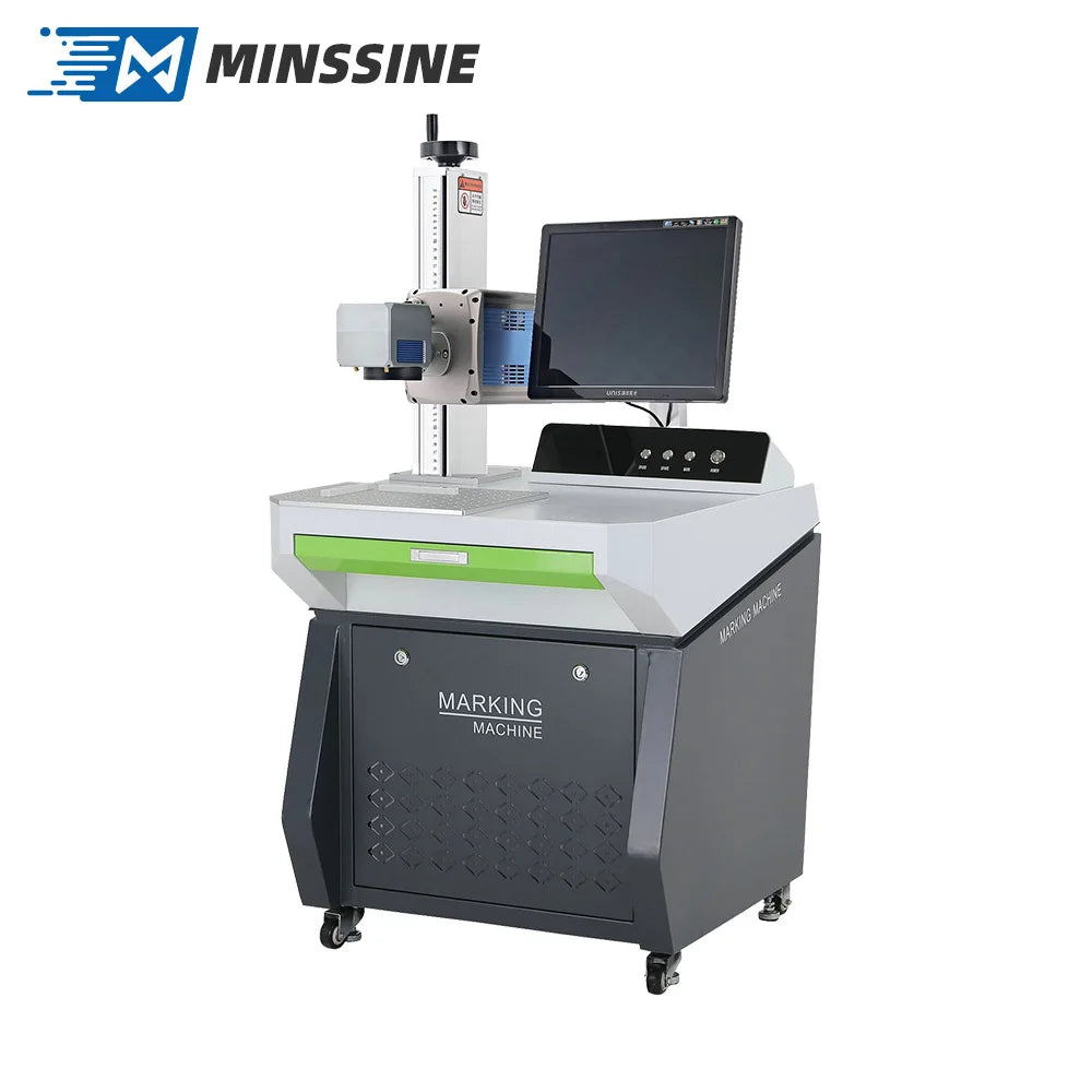 New 30W 40W CO2 Laser Marking Machine for Plastic Wood Retail Industries Features EZ CAD