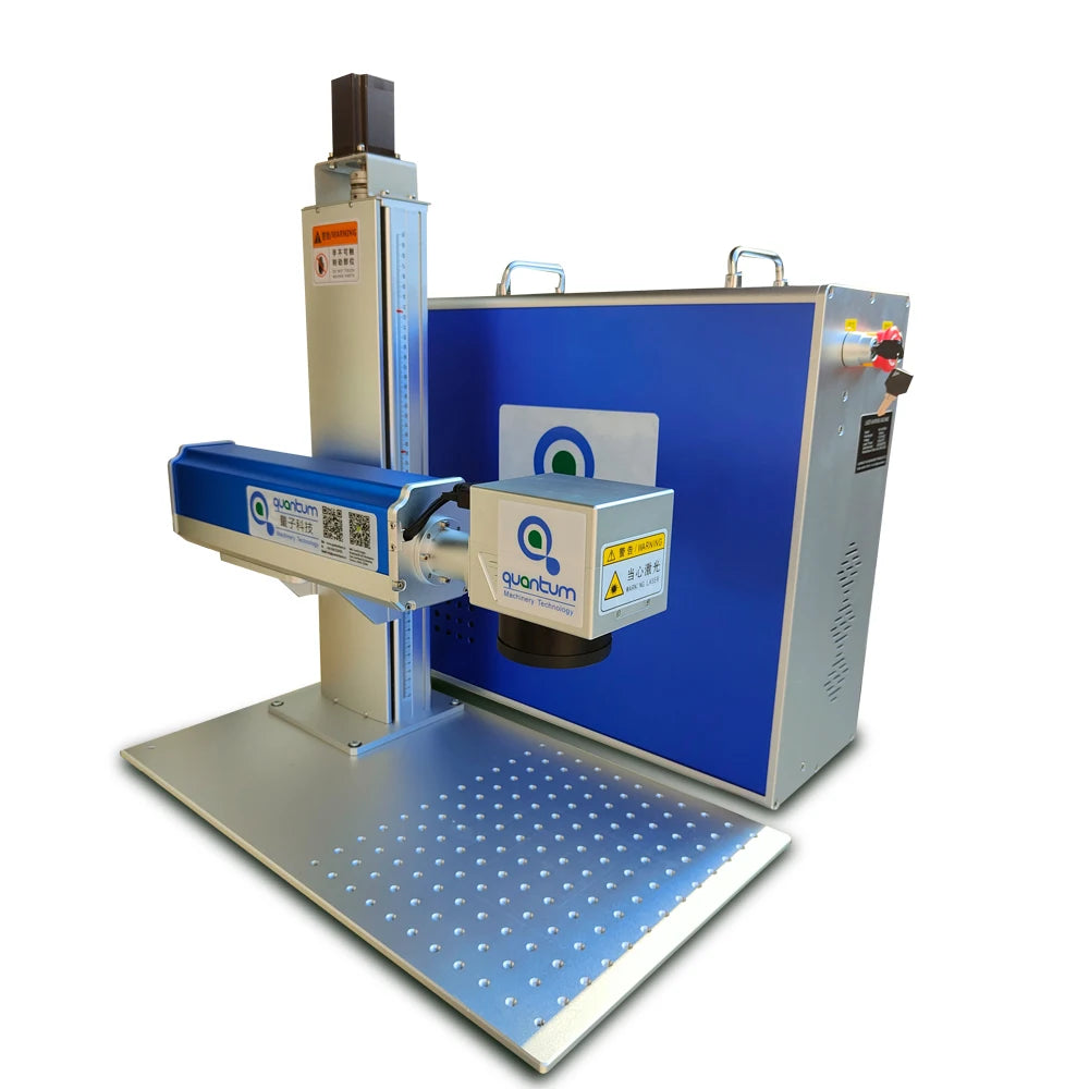 JPT 100W 120W 200W 2.5D split fiber laser marking machine for metal products