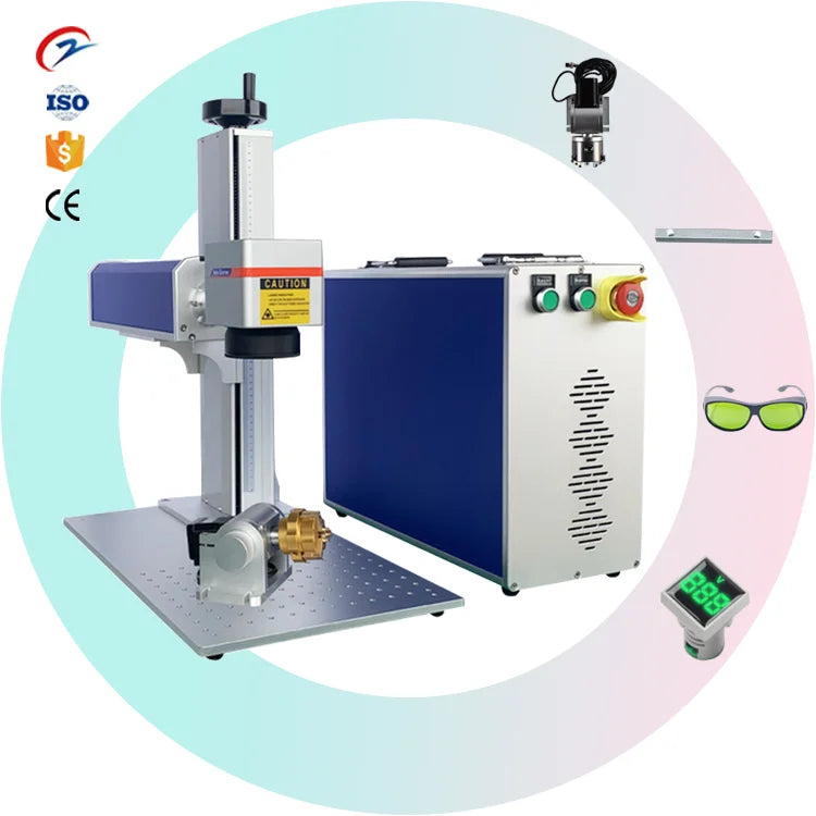 ZHONGCAN Best 20w/30w/50w/100W Machine Marking Laser Co2 Laser Marking Machine