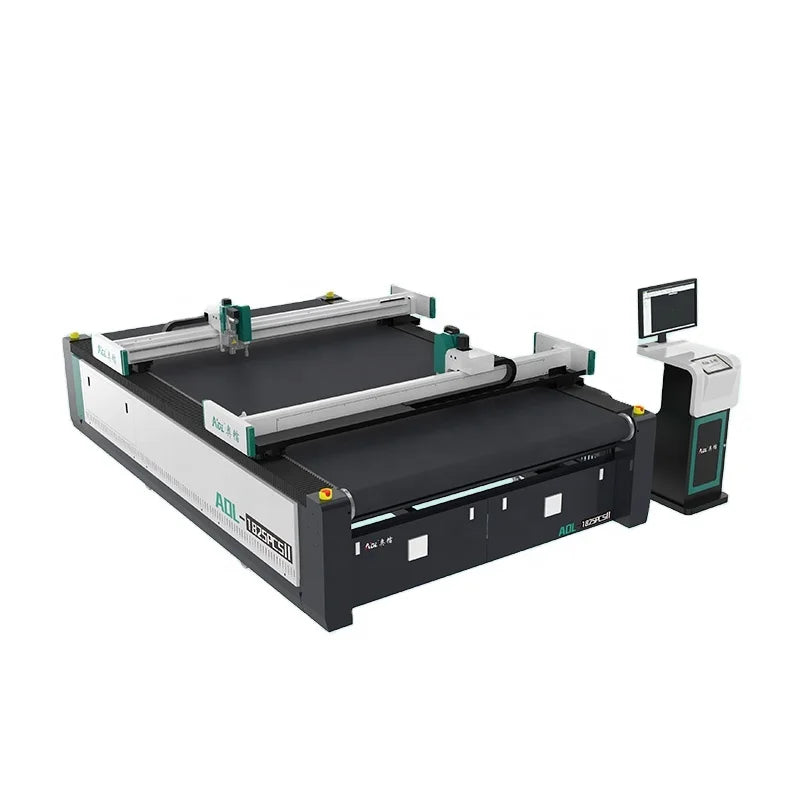 1625 1825 2535 cnc Digital straight knife oscillating blade graphic rubber sponge edge cutting machine