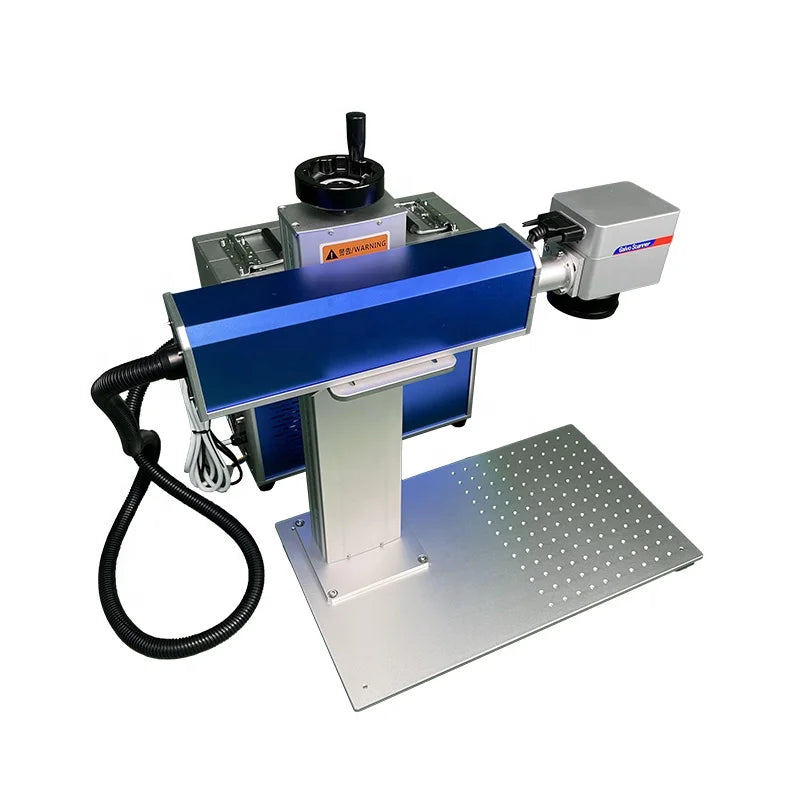 High Precision Fiber Laser Marking Machine / Advertising Industry Mini Split Fiber Laser Metal Marking Machine