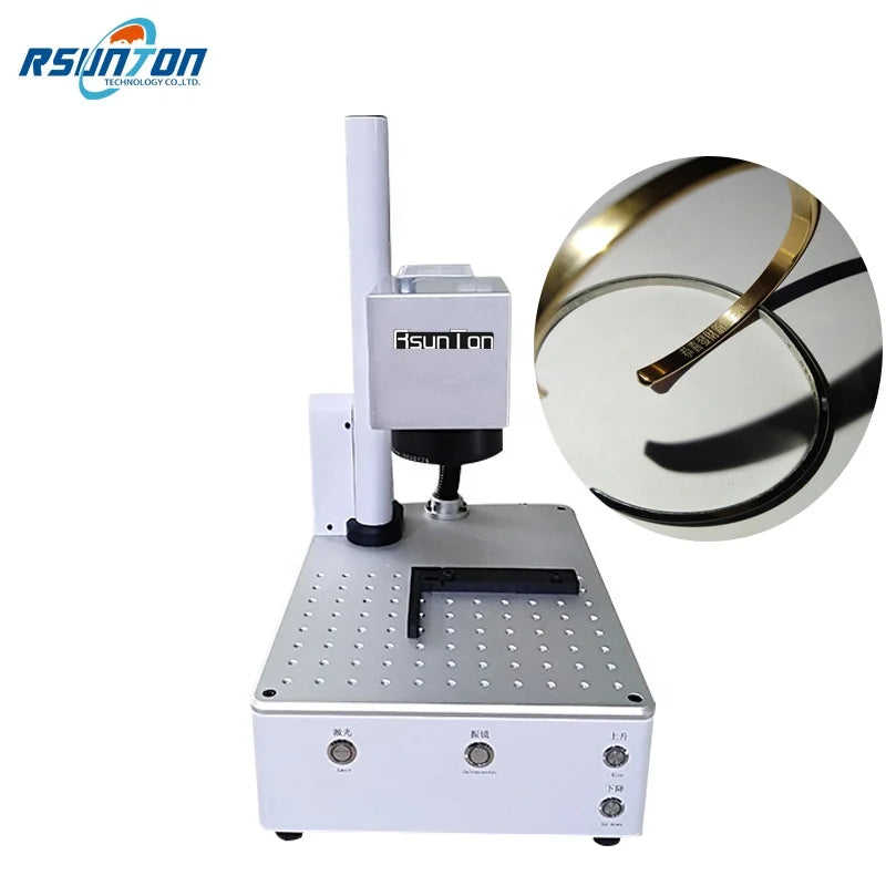 Mini High-Performance PCB laser marking machine for led lights bulbs with 20W 30W Fiber led bulb laser marking machine