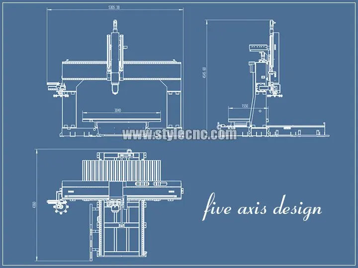 2021 Best 5 Axis CNC Router Machine for Sale - 3D Mold Making Machine Tools