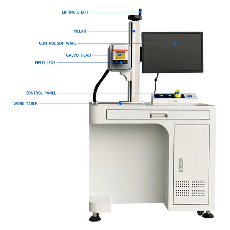 NEW  20w 30w enclosed fiber laser marking machine/laser marking machine for jewelry/laser engraving marking machine