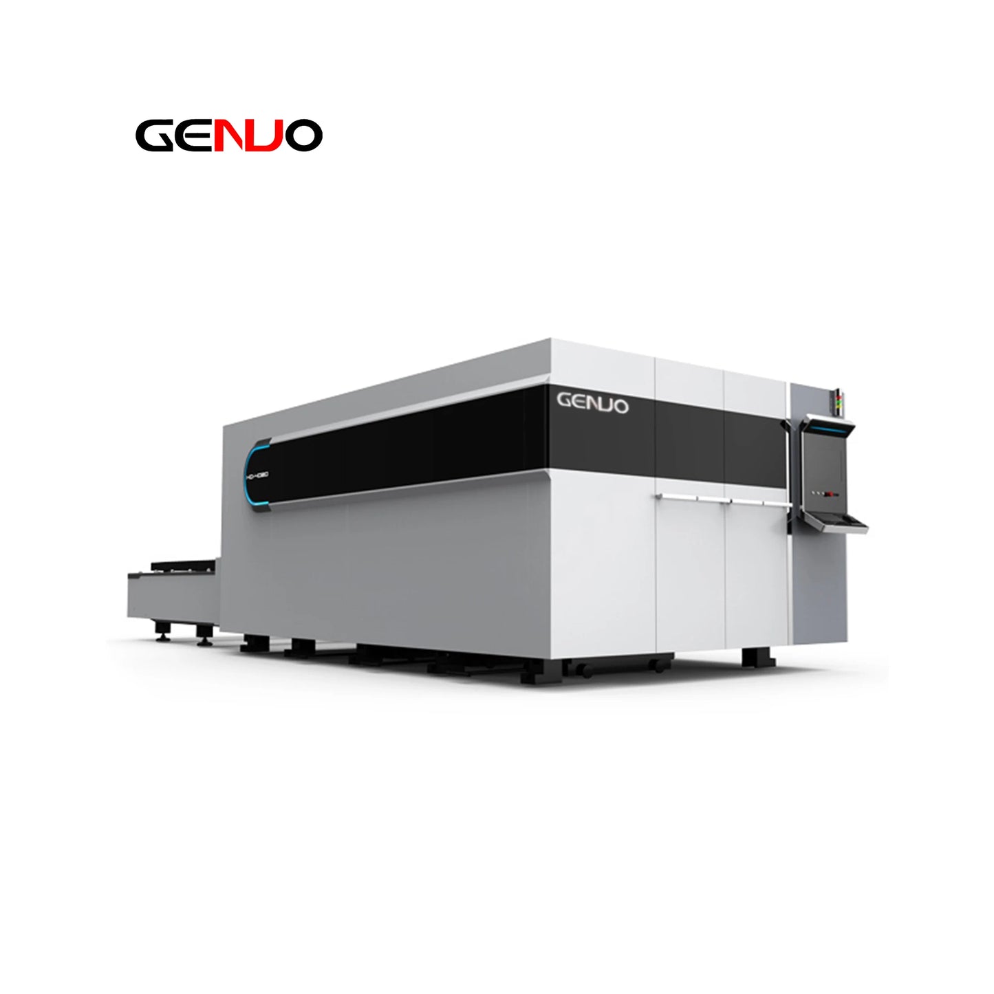 Genuo Hot Sale 1500W Exchange Table Cnc Fiber Laser Cutting Machine With Raycus Laser Source