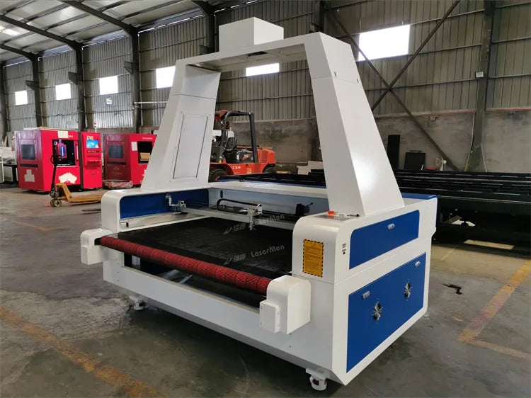 On Sale LM-1610 high CCD camera Co2 fabric laser engraving cutting machine with high performance