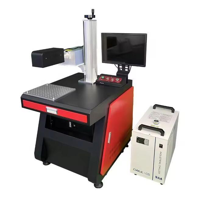 Fiber UV 3W 5W 10W Huaray Jpt Davi Lazer Source Wood Plastic Glass Stone And Metal UV laser marking machine For One-stop Service