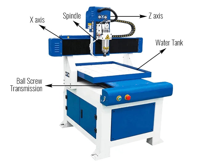 High Precision Small CNC Router Kits with 2x2 Moving Table