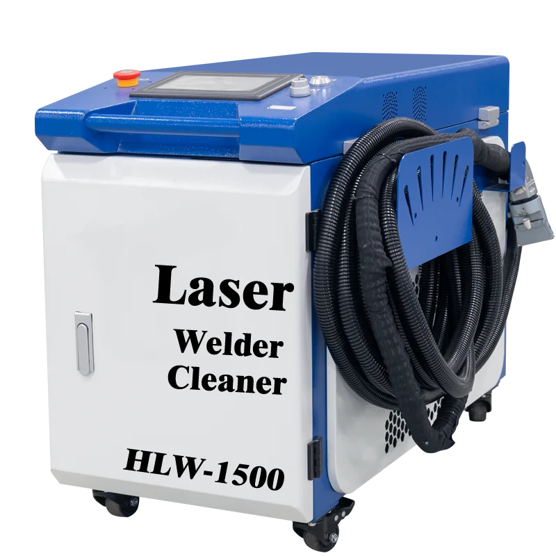 Small Size Portable  Laser Welder 1500watt HandHeld Laser Welding machine 4 in 1 laser weld cutting cleaning rust removing