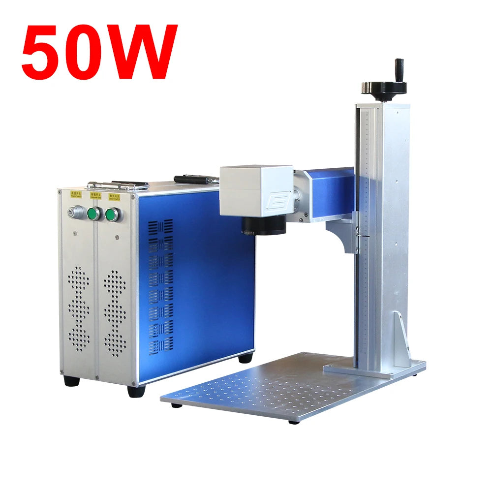 30W 50W Raycus JPT fiber laser optional rotary gold steel engraving cutting laser marking machine for metal