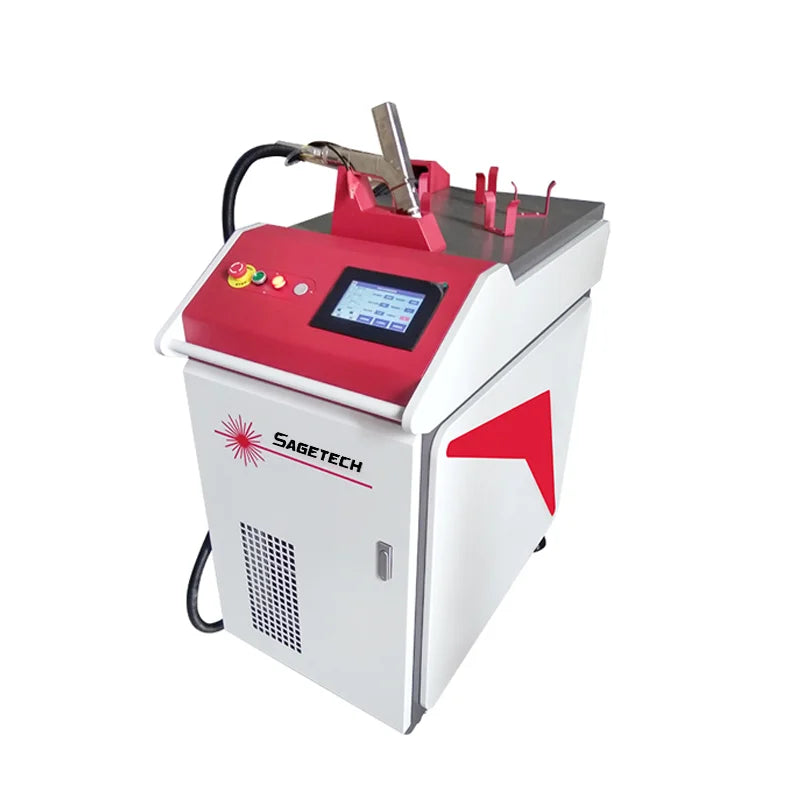 SageTech Mini Metal Laser Water Cooled Spot Welding 1500w Fiber Laser Welder Handheld Laser Welding Machine Equipment