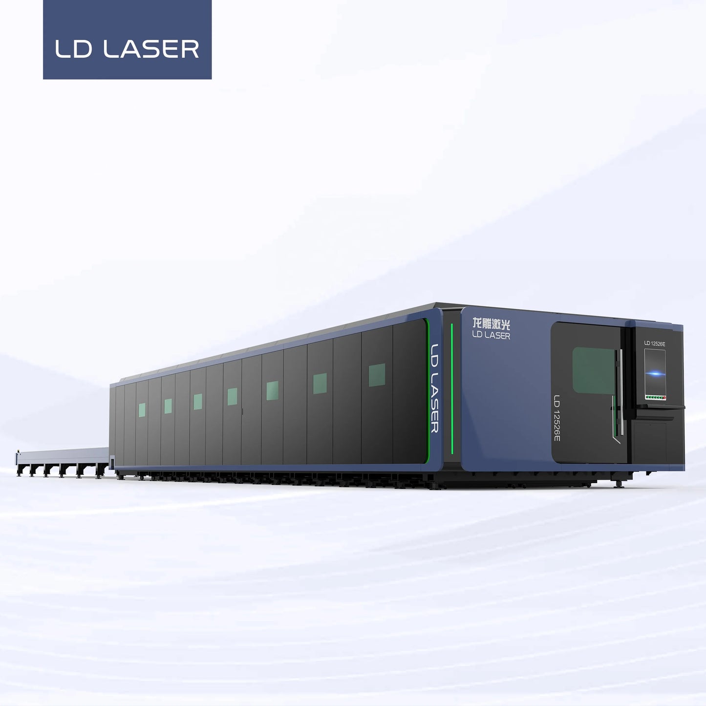 Large Size LD12526E Fiber Laser Cutting Machine for heavy duty work 6kW 12kW 20kW 30kW 40kW 50kW