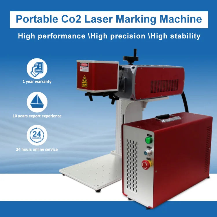 Wood Leather Nonmetallic Material CO2 Laser Engraving Marking Machine Mini Desktop 20W 30W 50W CO2 Laser Marking Machine