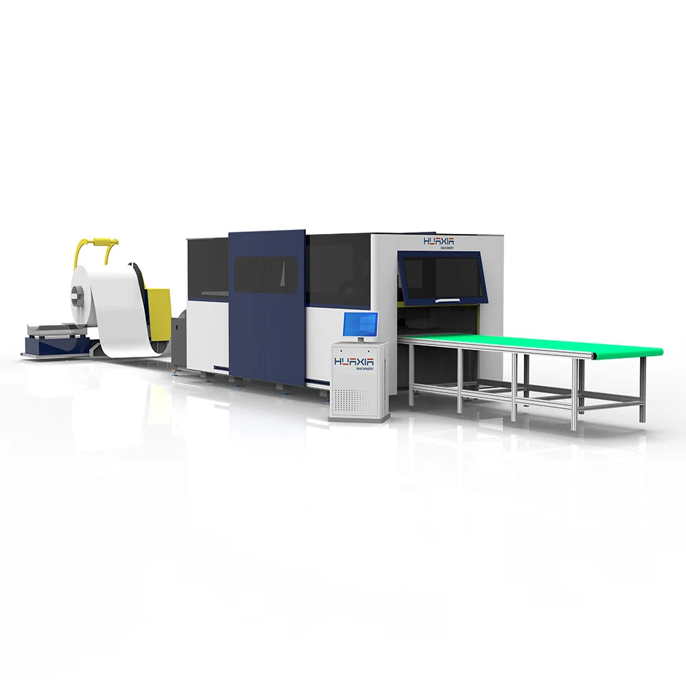 Automatical Loading Coil Fed Fiber Laser Cutting Machine with Whole Production Line