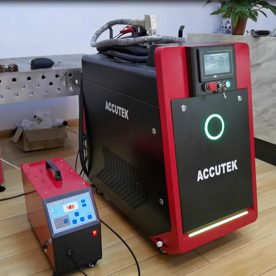 Accutek 1000w 1500w 2000w laser welder aluminum letter welding handheld fiber laser welding machine for metal sheet