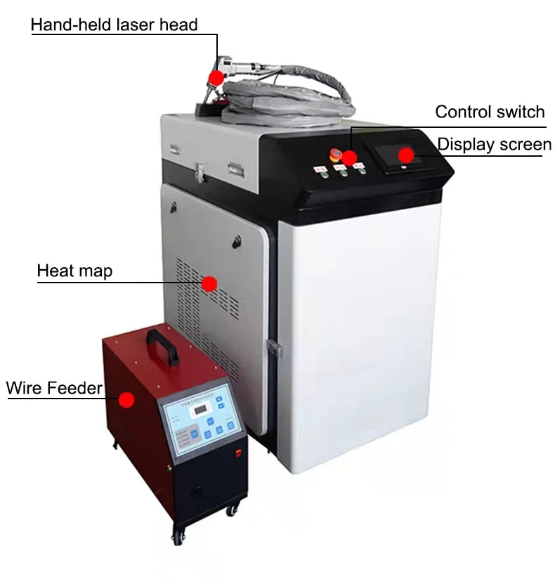 2023Factory priceHandheld fiber laser welding machine continuous laser welding stainless steel, aluminum plate, galvanized plate