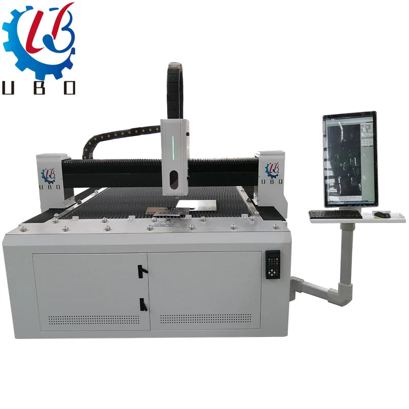 Industry CNC Metal Sheet Cutter Stainless Steel / Aluminum / Copper / Iron Fiber Laser Cutting Machine