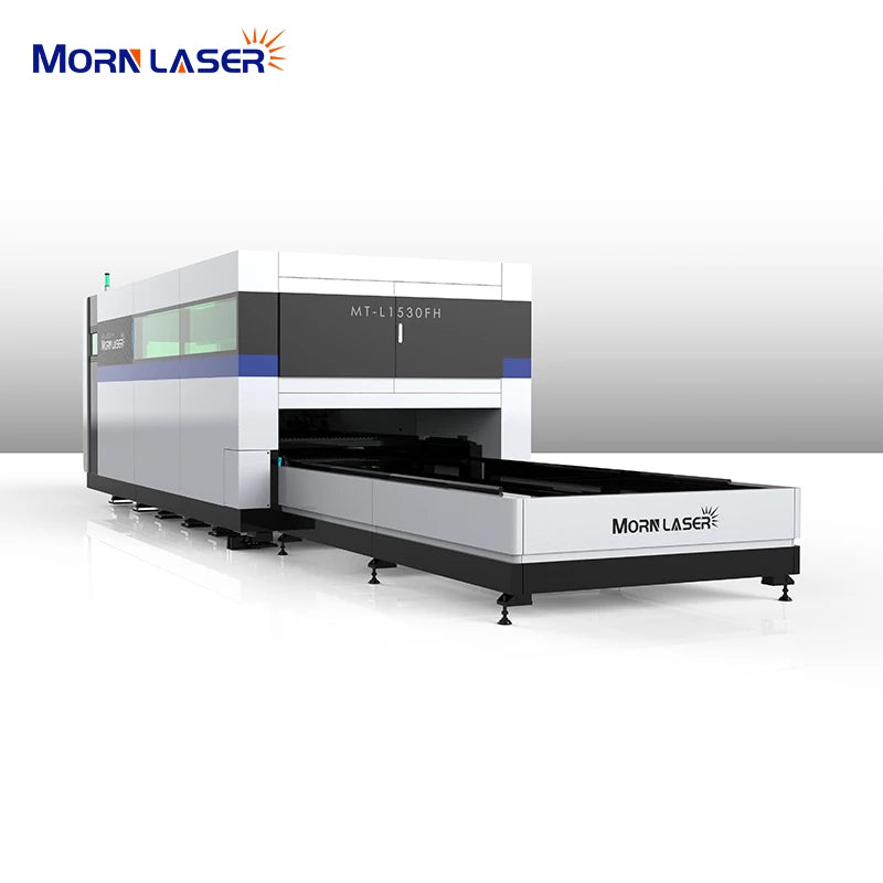 MORN Fiber laser cutting machine sheet metal 2000*4000mm CNC double bed cover type metal cutting