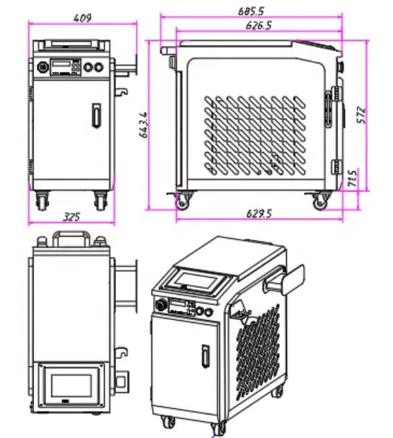 The Smallest and Lightest 85KG Fiber Laser Welding Machine