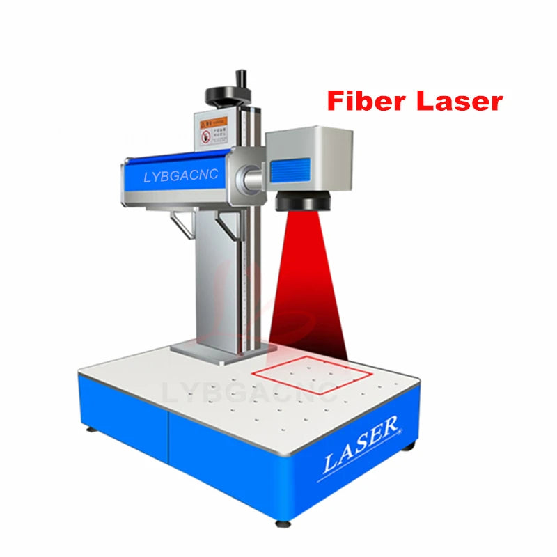 LY Desktop Mini Fiber Laser Marking Machine JPT 20W 30W 50W 60W for PVC Plastic Stainless Steel Engraving Optical Fiber Engraver